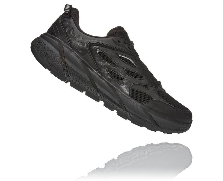 Running Shoes Mens - Hoka One One Clifton L - Black - KWXCOFM-26